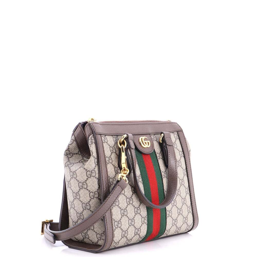 Gucci Ophidia Top Handle Tote Gg Coated #249527G18B - Picture 2 of 7
